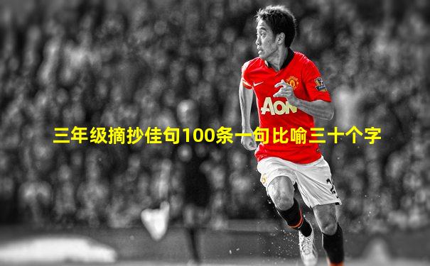 三年级摘抄佳句100条一句比喻三十个字