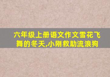 六年级上册语文作文雪花飞舞的冬天,小刚救助流浪狗