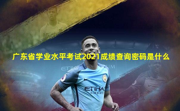 广东省学业水平考试2021成绩查询密码是什么
