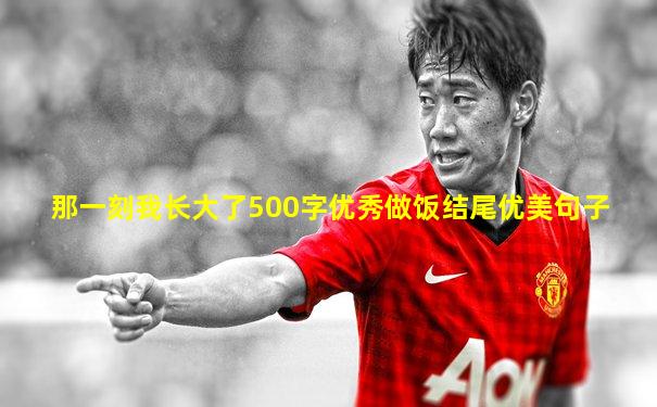 那一刻我长大了500字优秀做饭结尾优美句子