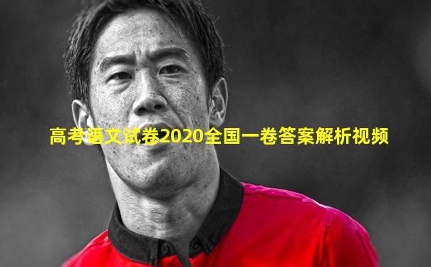 高考语文试卷2020全国一卷答案解析视频